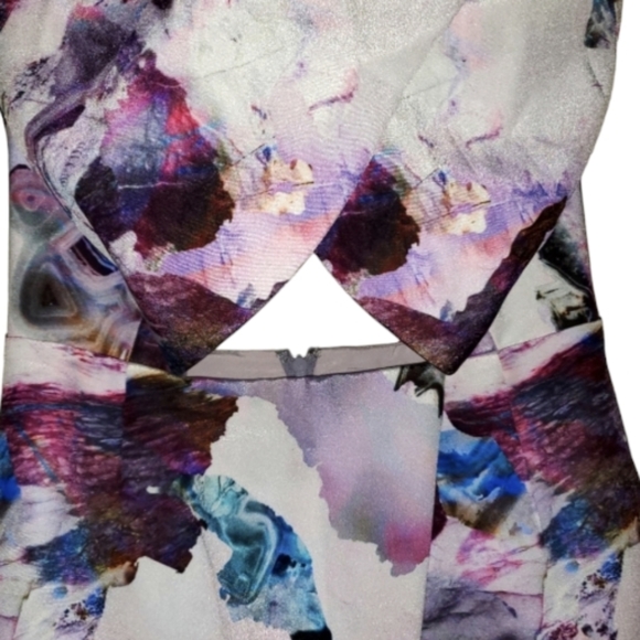 NWOT Stylestalker Floral, Bridal, Prom Open Front Open Back Formal Dress - Picture 3 of 7